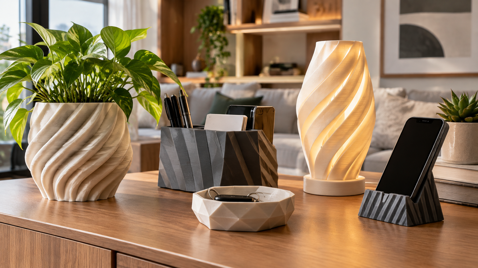 Como escolher produtos impressos em 3D para decorar e organizar sua casa