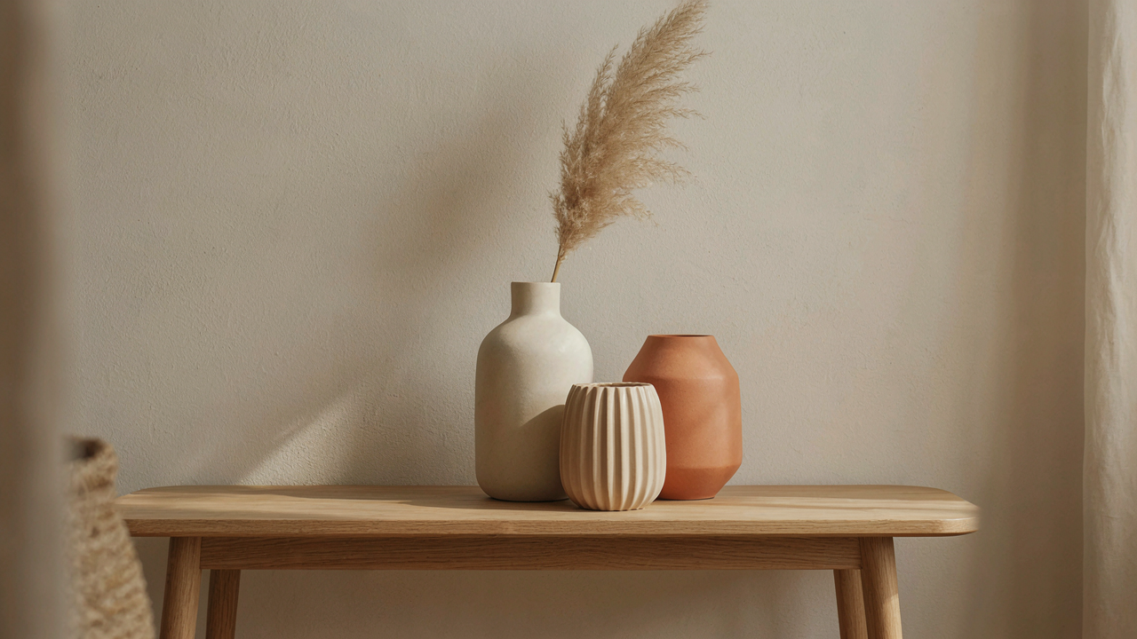 Vasos geométricos na decoração: como combinar peças e criar harmonia