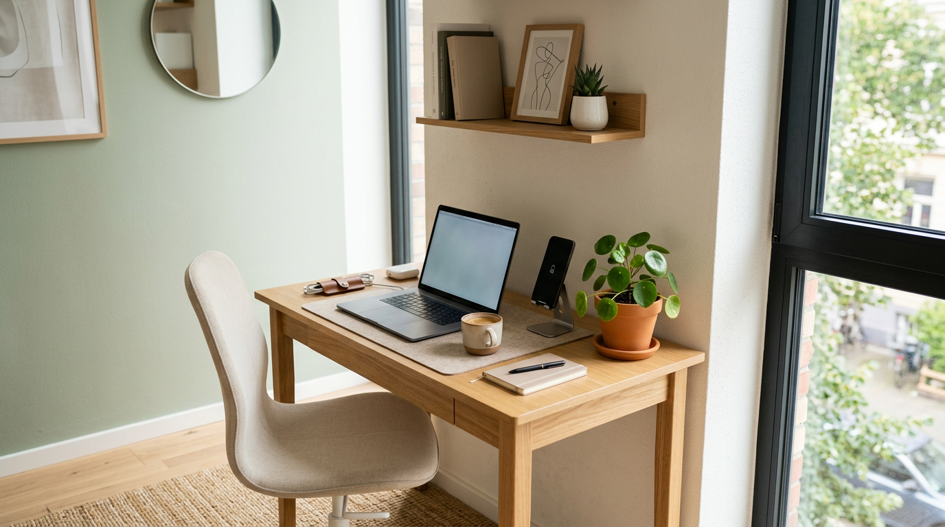 7 ideias para organizar uma mesa de trabalho pequena